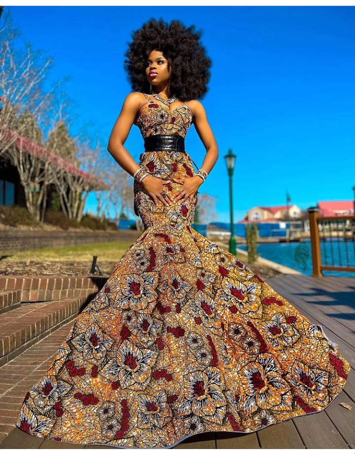 Ankara Long Gown Style | Ankara long gown styles, Simple gowns, Best  african dresses